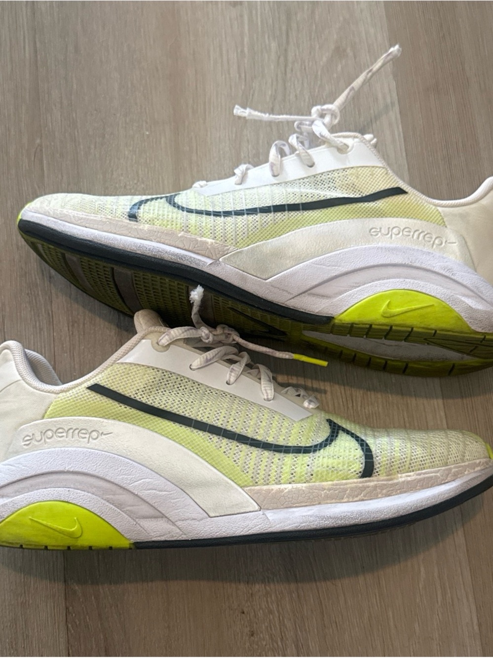 Nike SuperRep Training Sneakers - White, Neon Yellow, Black